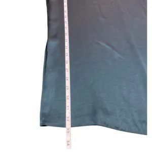 Madewell Satin Shift Mini Dress in‎ Smokey Spruce Size Medium thumbnail 8