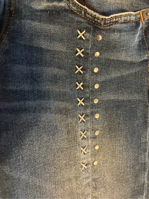 Miss Me Blue Studded Skinny Jeans thumbnail 5