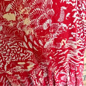 Free People Red Flowy Tank Mini Dress Boho Patterned Size Small thumbnail 5