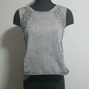 Bohemian Gimmicks by BKE Brown Tank Top (Medium) thumbnail 4