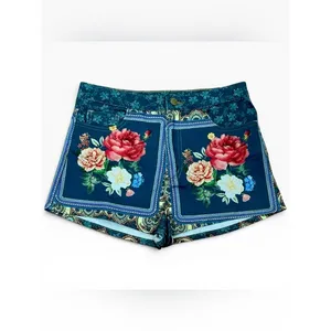 FARM‎ Rio Brazil Floral Paisley Print Shorts Boho Festival XS S RARE thumbnail 3