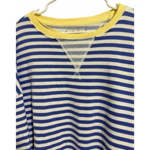 We The‎ Free x Free People Classic Striped Crew Cobalt Combo Women's Size XL thumbnail 3