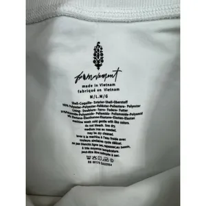 Free People Movement Women's Rally Ruffle Mini Skirt White M/L NWT ($68 Retail) thumbnail 5