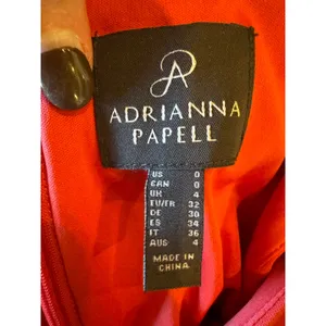 Adrianna Papell Dress Women 0‎ Pink Sleeveless Ruffle Front Party Cocktail Mini thumbnail 13