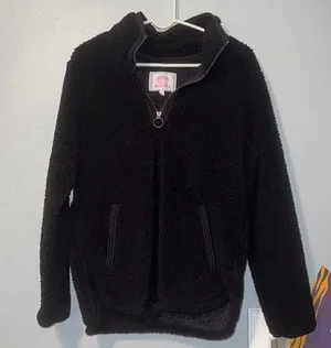 cozy sherpa quarter zip pullover Black Size M thumbnail 1