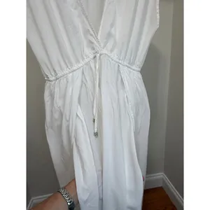 Victoria’s Secret White Deep V‑Neck Cover‑Up Maxi Dress Size XL thumbnail 5