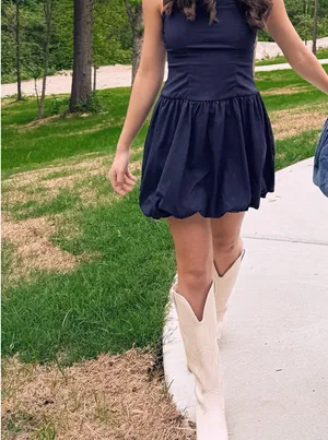Dry Goods Navy mini dress thumbnail 4