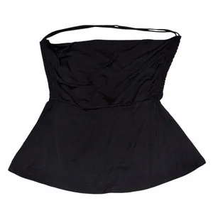 Free People Intimately Black Halter Neck Tie Back Tank Top Shirt size Small thumbnail 4