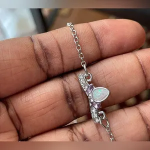 Disney Silver Toned Necklace With Heart Pearl Pendant thumbnail 8