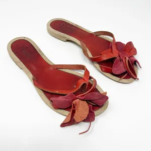 Champion Sundance Sandals Womens Size 37 Slides Leather Boho Chic Beachy Summer Coastal thumbnail 3