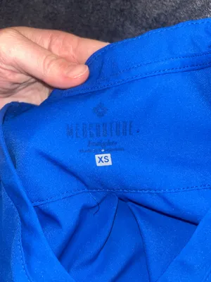 MedCouture Royal Blue Women’s Scrub Top thumbnail 2