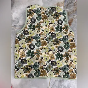 Free Assembly Yellow and Green Sleeveless Boxy Tank Top with Mandarin Collar thumbnail 5