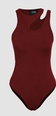Wine Colored Bodysuit thumbnail 1