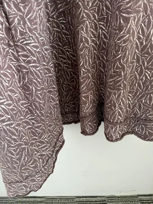 Fresh Produce Sleeveless Brown Printed Maxi Dress 100% Cotton Women's Large thumbnail 6