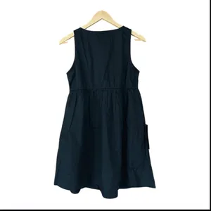 Pomander Place Porto Dress M NWT Black Sleeveless Mini Cotton Babydoll Style thumbnail 6