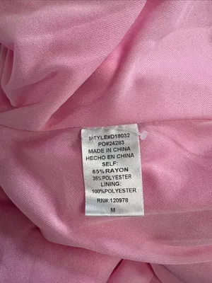 entro‎ Pink Button-Front Tunic Blouse size medium Oversized thumbnail 9