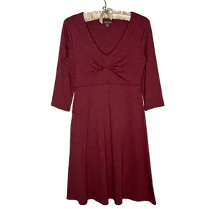 Toad & Co‎ Small Dress Tencel Organic Cotton 3/4 Sleeve Athletic Stretch Pockets thumbnail 3
