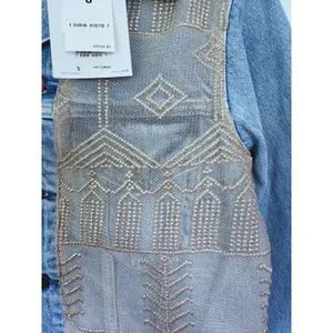 NWT Levis Womens Trucker Denim Jacket Western Boho Embroidered Small Cowgirl thumbnail 9