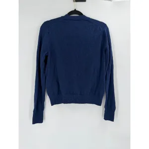 J.Crew Cardigan Sweater Women M Blue V-Neck Button Front AB050 Preppy Classic‎ thumbnail 6