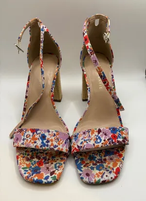 Kelly & Katie Floral Multi-Color Wedge Sandals thumbnail 1