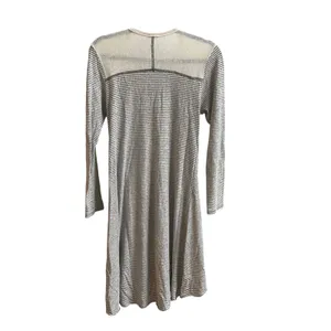 By Together Cardigan Women S Cream Striped Longline Boho Pockets RJ950 Button Up thumbnail 5