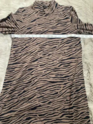 NWT AE Studio Animal Print Long Sleeve Mini Dress Large thumbnail 8