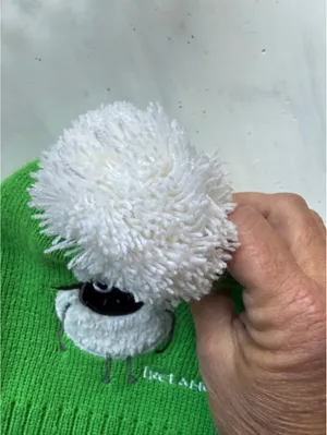 Traditional Craftwear Green Wool Beanie Hat with Sheep Pom Pom thumbnail 6