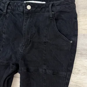Tinseltown Black Fringe Bottom Flare Women's/Junior's Jeans Size 9 thumbnail 3