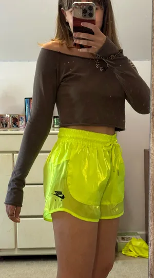 Neon Nike Running Shorts thumbnail 2