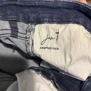 Jen 7 By 7 For All Mankind Kick Crop Dark Denim Jean Size 18 Stretch Casual Fall thumbnail 6