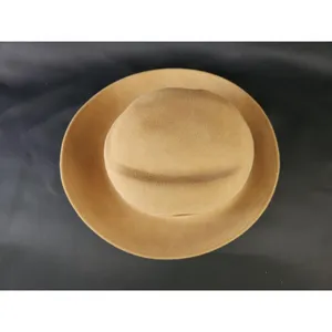 Vintage Lady Kangol USA Bucket Hat Cap Women's 100% Wool Grouse‎ Camel Color thumbnail 6