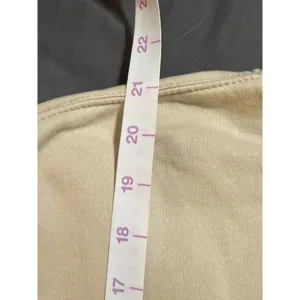 Pull & Bear Size XL Beige‎ Tan Cropped Long Sleeve Crew Neck Sweatshirt Women thumbnail 5