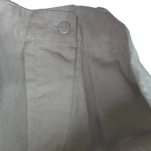 Zara Linen Blend Ecru High Rise Shorts M 8 GUC (SEE NOTE) thumbnail 6