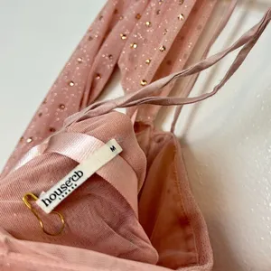 HOUSE OF CB Estella Crystallised Mini Dress in Soft Pink Size Medium thumbnail 6