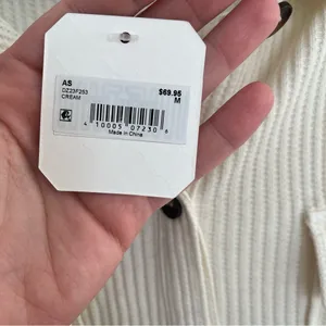 NEW Altar’d State White Jacket Size Medium Oversized Fit Easily fits as XL NWT thumbnail 6