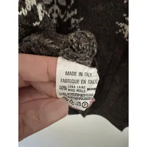 Noba Vintage Italian Wool Blend Fair Isle Crewneck Sweater Women’s Size Large thumbnail 6