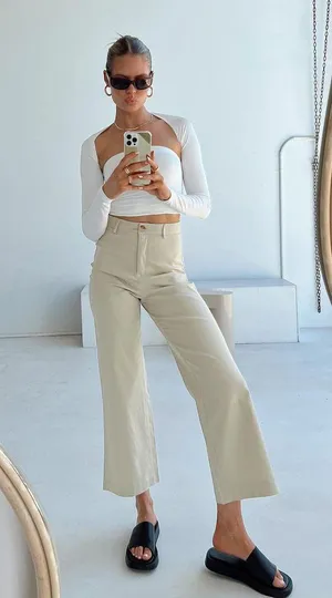 Princess Polly High Waisted Carter Pants thumbnail 2