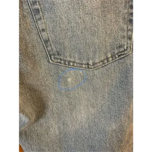 Lucky brand relaxed taper jeans Size 4/27 raw hem side design (4668) thumbnail 7