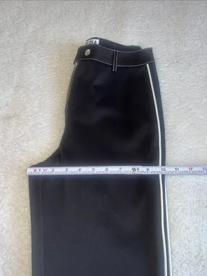 I.AM.GIA‎ Slater High Waist Zip Front Flare Pants Black Size S thumbnail 6
