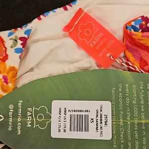 💕FARM RIO💕 Spring Bananas One Piece Swimsuit ~ Spring Bananas Print XS NWT thumbnail 15