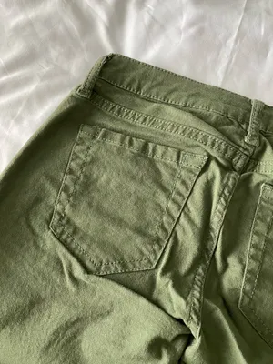 Olive Green Low Rise Cargo Jeggings thumbnail 5