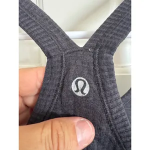 Lululemon Dark Gray Ebb to Street Tank Top Light Support, B/C Cup size 8 thumbnail 2