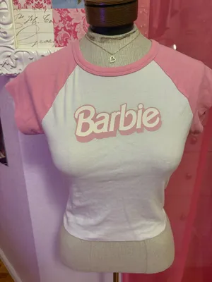 Small Barbie Forever 21 Baby Tee thumbnail 1
