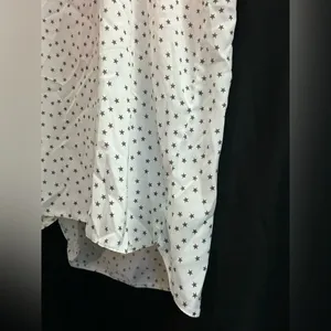 aerie Women’s White & Brown High Low Star Tank Top Sleeveless Blouse SZ MD NWT thumbnail 4