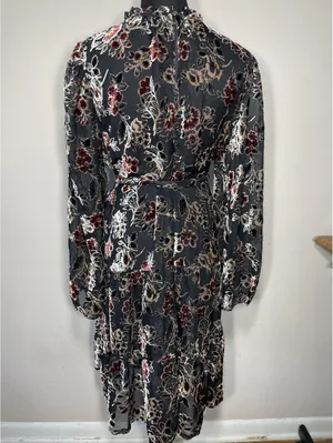 Julia Jordan New Floral Long-Sleeve Mini Dress Whimsigoth L thumbnail 6