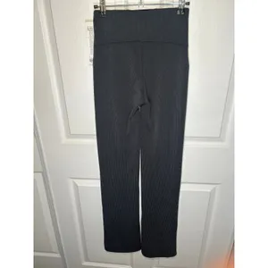 Lululemon‎ Brushed Softstreme Rib Zip Flare 2 Black High Rise 32.5" NWT LW5EUBS thumbnail 6