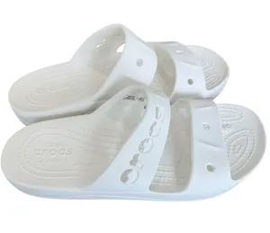 Crocs Baya Slide Sandals Women’s 7 White Comfort Logo Slip On Pool Vacation thumbnail 1