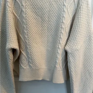 Altar'd State Cream Cable Knit Sweater thumbnail 5