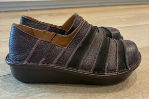 Spring Step Women’s Firefly Slip On Shoe Clog Leather Brown Size 39/8.5 thumbnail 1