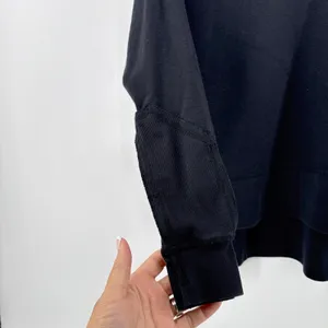 The Normal‎ Brand Puremeso Split Side Overshirt Black High-Lo Rivet Detail Small thumbnail 7